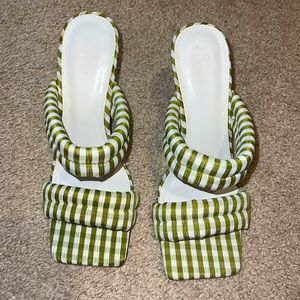 Asos green graham sandals sz 8